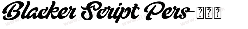 Blacker Script Pers字体转换